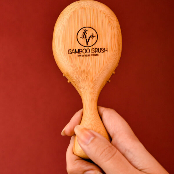 فرشاة شعر من خشب البامبو صغيرة للسفر | Bamboo Travel Hair Brush - Eagle Prime