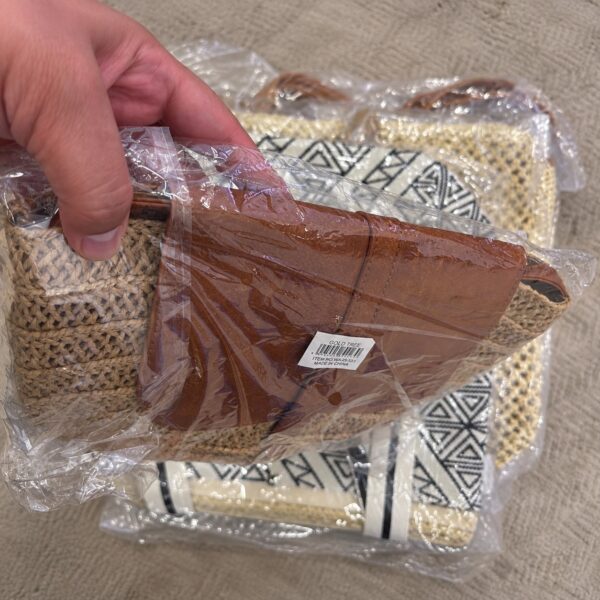 Raffia Crossbody Bag